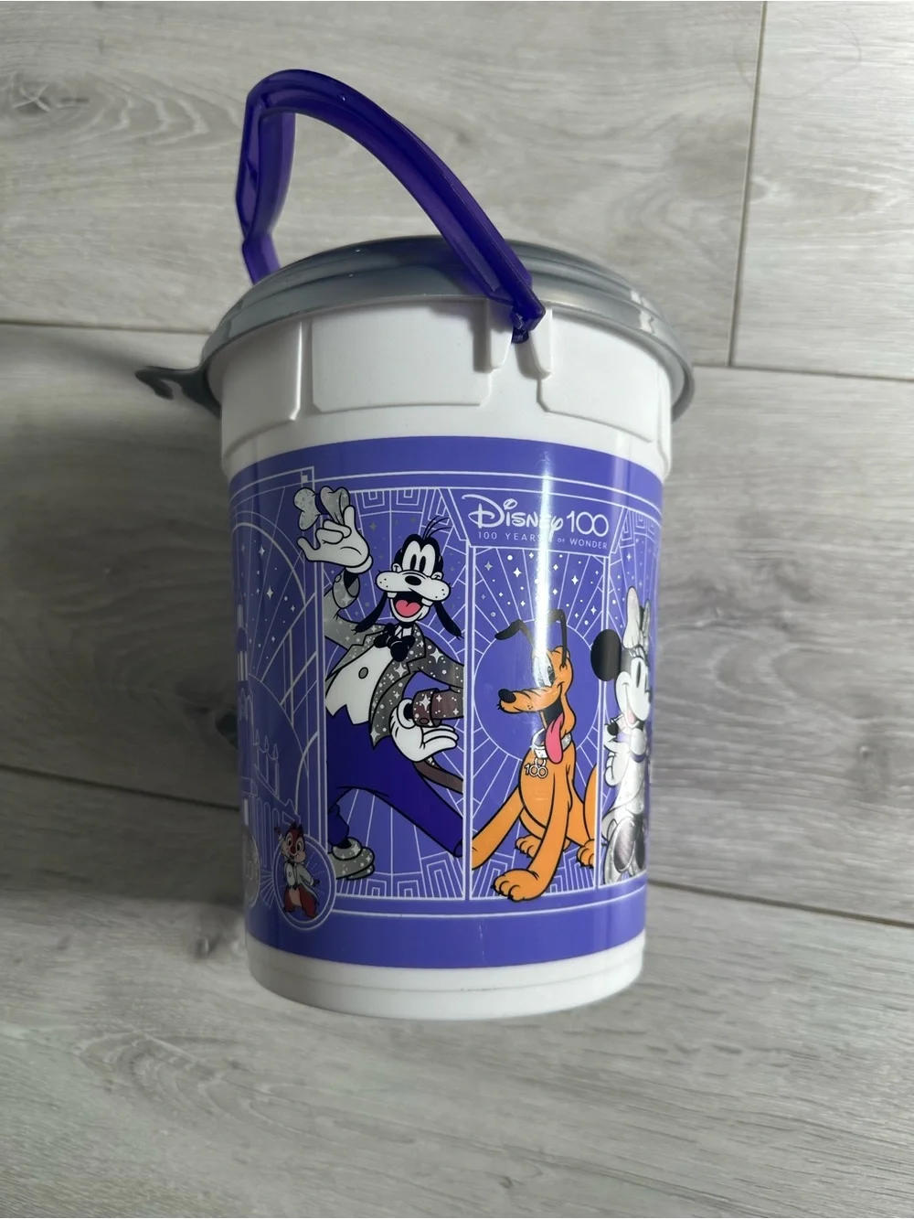 Disney Purple Character Popcorn Pail with Purple Handle